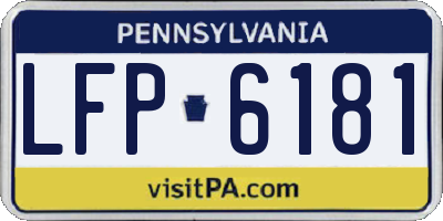 PA license plate LFP6181