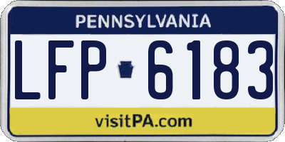 PA license plate LFP6183
