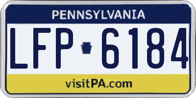 PA license plate LFP6184