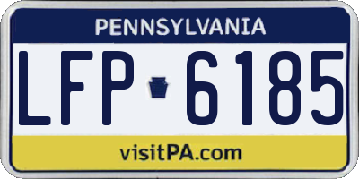 PA license plate LFP6185