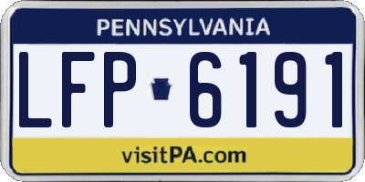 PA license plate LFP6191