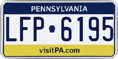 PA license plate LFP6195