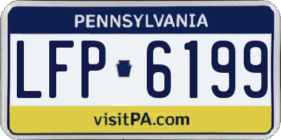 PA license plate LFP6199
