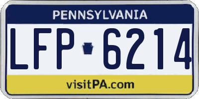 PA license plate LFP6214