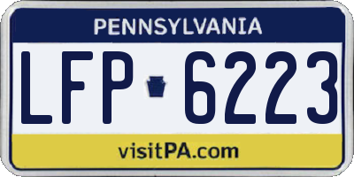 PA license plate LFP6223
