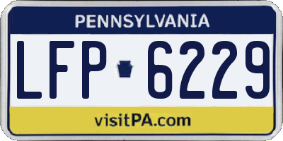 PA license plate LFP6229