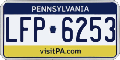 PA license plate LFP6253
