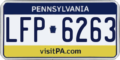 PA license plate LFP6263