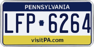 PA license plate LFP6264