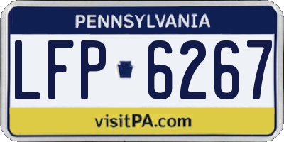 PA license plate LFP6267