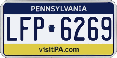 PA license plate LFP6269