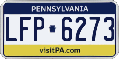 PA license plate LFP6273