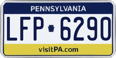 PA license plate LFP6290