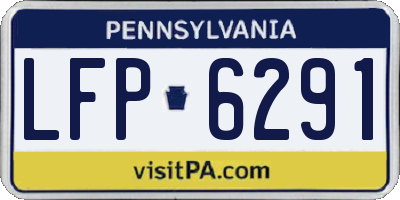 PA license plate LFP6291