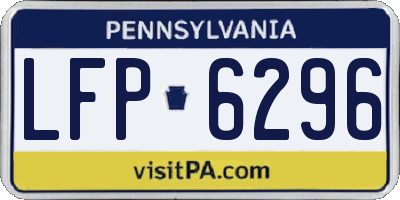 PA license plate LFP6296