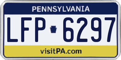 PA license plate LFP6297