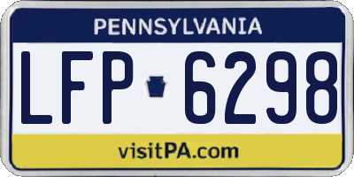 PA license plate LFP6298