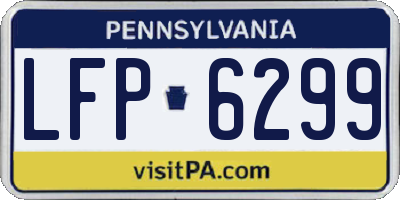 PA license plate LFP6299
