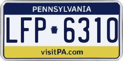 PA license plate LFP6310