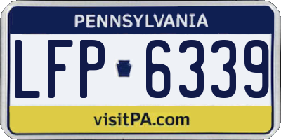 PA license plate LFP6339