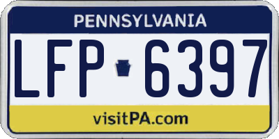 PA license plate LFP6397