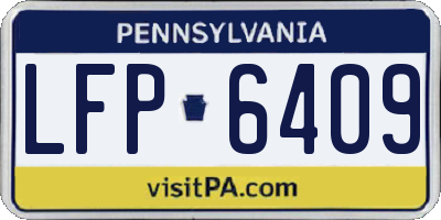 PA license plate LFP6409