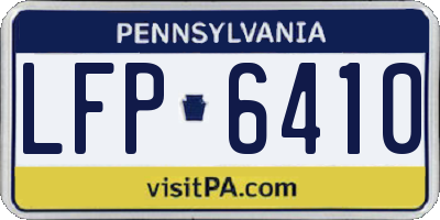 PA license plate LFP6410