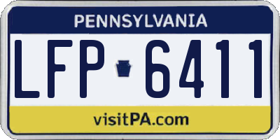 PA license plate LFP6411