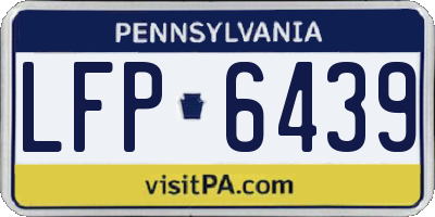 PA license plate LFP6439