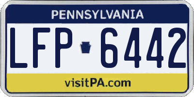 PA license plate LFP6442