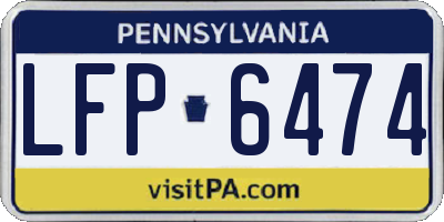 PA license plate LFP6474