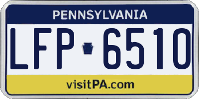 PA license plate LFP6510