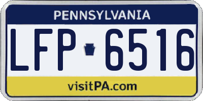 PA license plate LFP6516