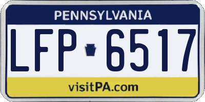 PA license plate LFP6517