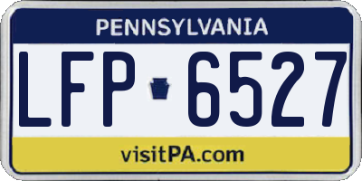 PA license plate LFP6527