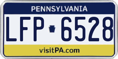 PA license plate LFP6528