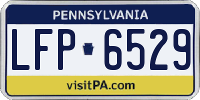 PA license plate LFP6529