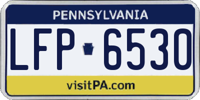 PA license plate LFP6530