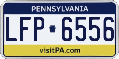 PA license plate LFP6556