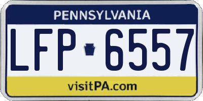 PA license plate LFP6557