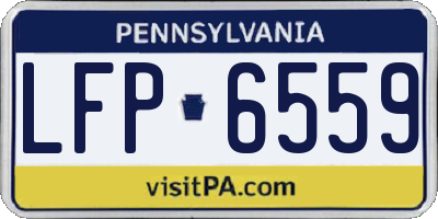 PA license plate LFP6559