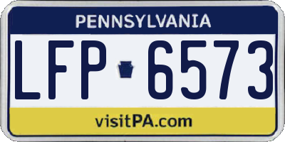 PA license plate LFP6573