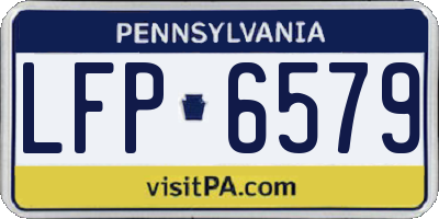 PA license plate LFP6579