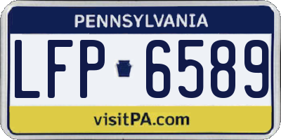 PA license plate LFP6589