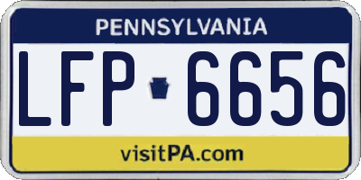 PA license plate LFP6656