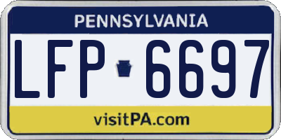 PA license plate LFP6697