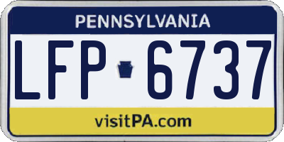 PA license plate LFP6737