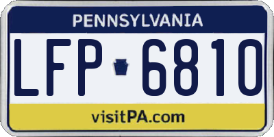 PA license plate LFP6810