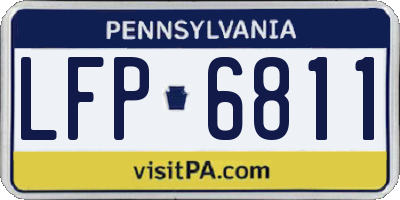 PA license plate LFP6811