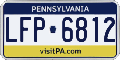 PA license plate LFP6812